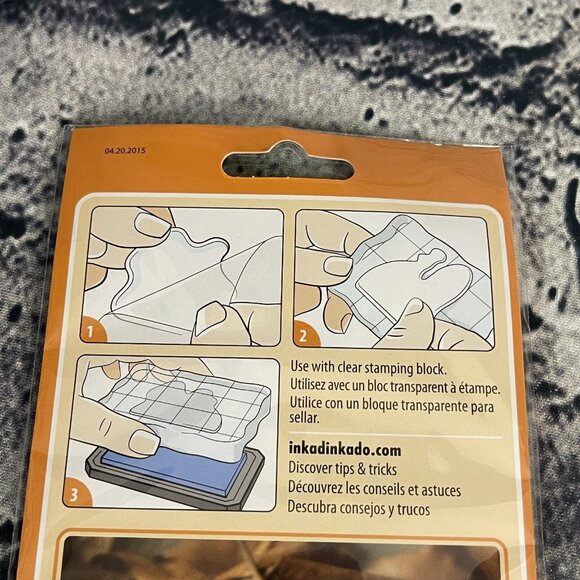 Inkadinkado Halloween Trick or Treat Clear Cling Stamps 8 Pieces crafts - Picture 5 of 7